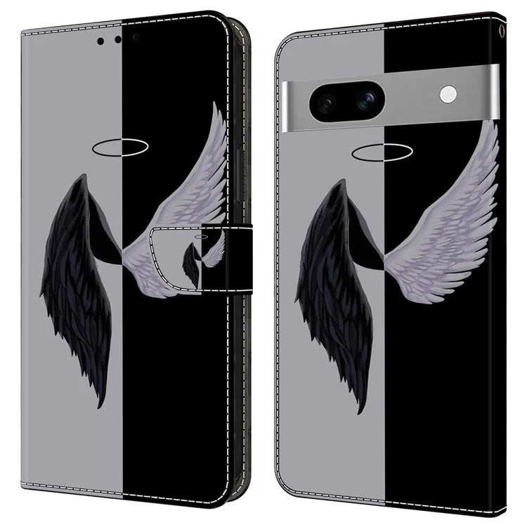 Anti-Drop Leather Flip Cover for Google Pixel 7a Case Shockproof Wallet Phone Case