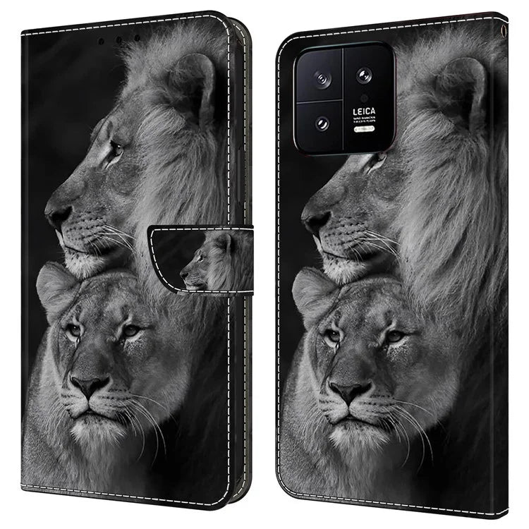 Shockproof Leather Flip Cover for Xiaomi 13 Case Anti-Drop Wallet Phone Case