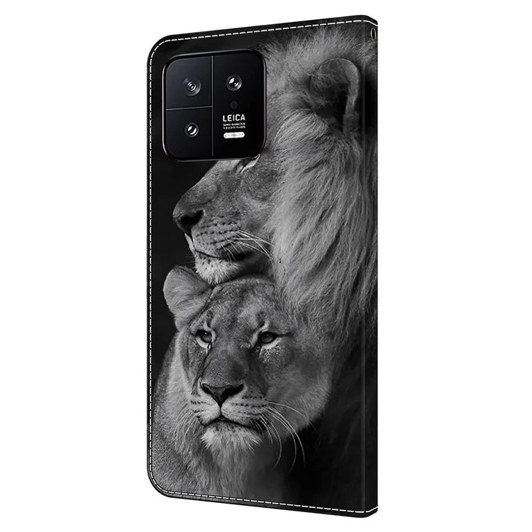 Shockproof Leather Flip Cover for Xiaomi 13 Case Anti-Drop Wallet Phone Case