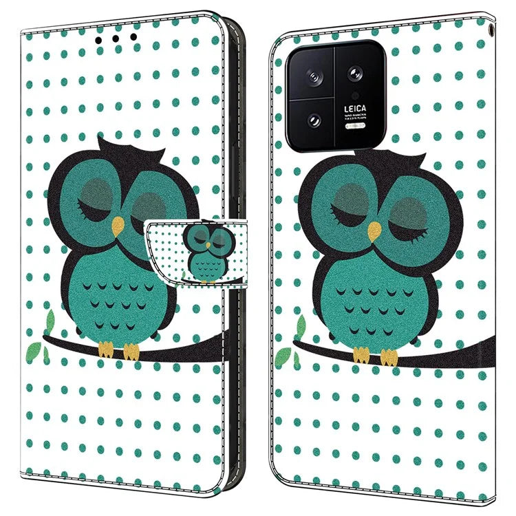 Shockproof Leather Flip Cover for Xiaomi 13 Case Anti-Drop Wallet Phone Case