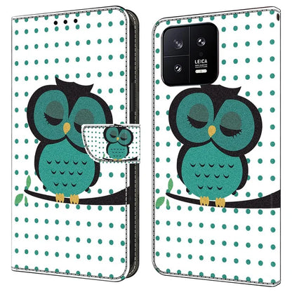 Shockproof Leather Flip Cover for Xiaomi 13 Case Anti-Drop Wallet Phone Case
