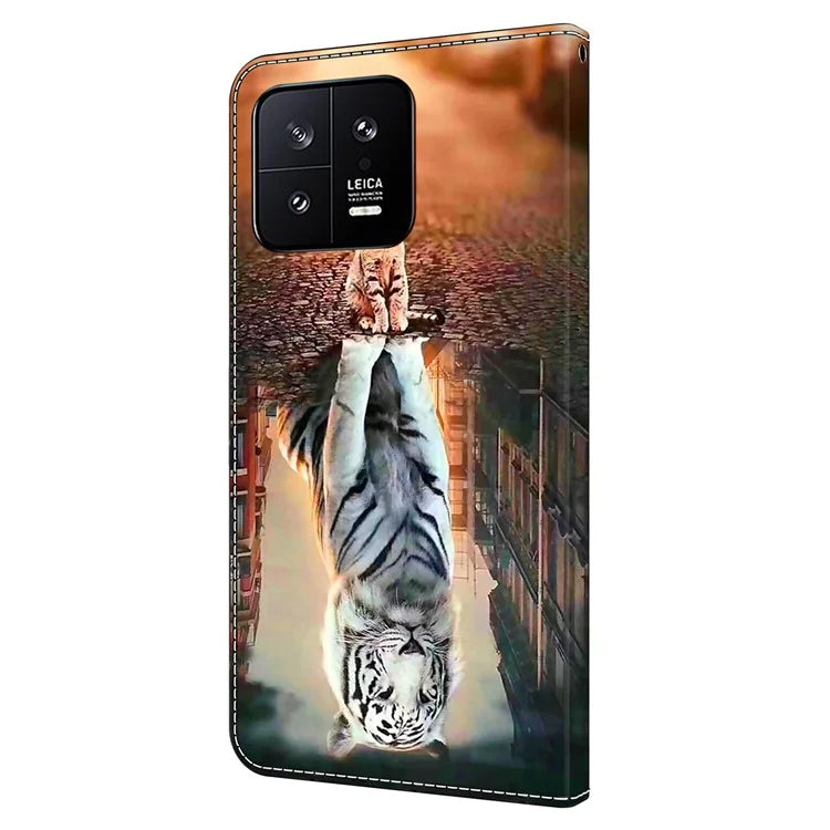 Shockproof Leather Flip Cover for Xiaomi 13 Case Anti-Drop Wallet Phone Case