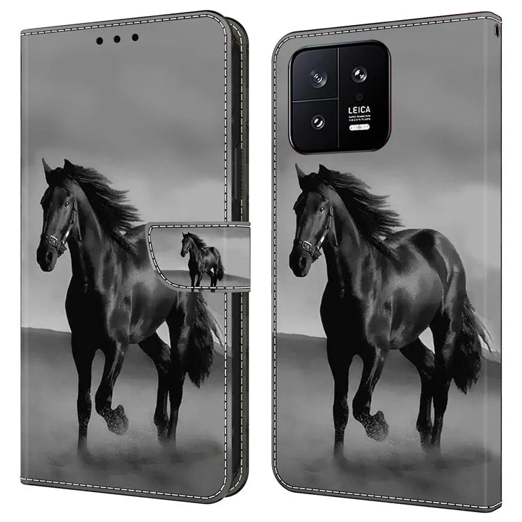 Shockproof Leather Flip Cover for Xiaomi 13 Case Anti-Drop Wallet Phone Case