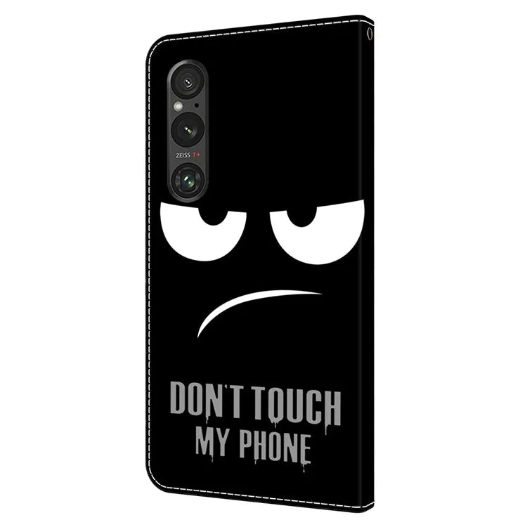 Anti-Scratch Wallet Phone Case for Sony Xperia 1 V Case Pattern Printing Leather Flip Cover