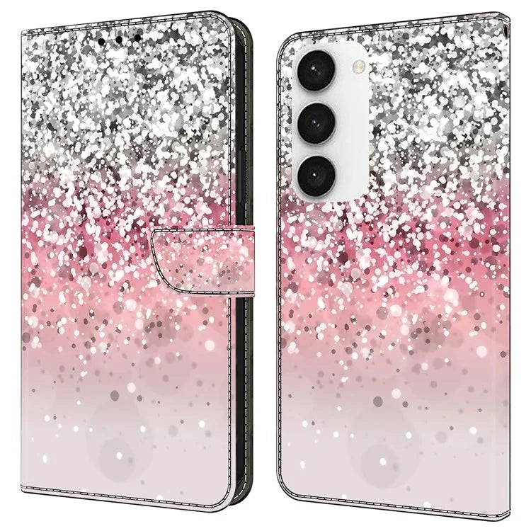 Shockproof Case for Samsung Galaxy S23 Case Pattern Printing Leather Flip Cover with Wallet
