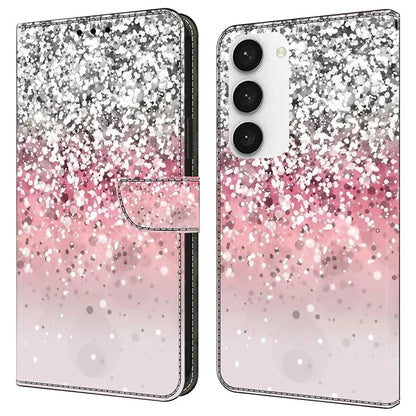 Shockproof Case for Samsung Galaxy S23 Case Pattern Printing Leather Flip Cover with Wallet