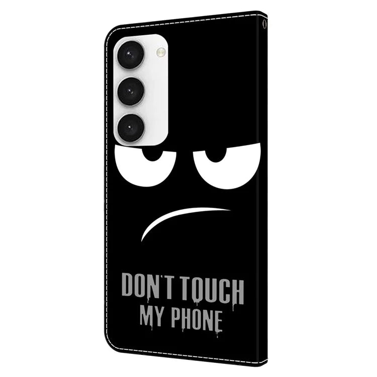Shockproof Case for Samsung Galaxy S23 Case Pattern Printing Leather Flip Cover with Wallet
