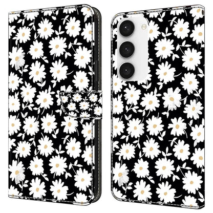 Shockproof Case for Samsung Galaxy S23 Case Pattern Printing Leather Flip Cover with Wallet