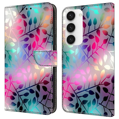 Shockproof Case for Samsung Galaxy S23 Case Pattern Printing Leather Flip Cover with Wallet