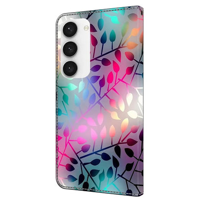 Shockproof Case for Samsung Galaxy S23 Case Pattern Printing Leather Flip Cover with Wallet