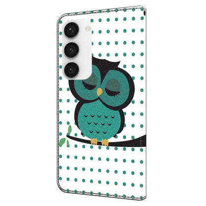 Shockproof Case for Samsung Galaxy S23 Case Pattern Printing Leather Flip Cover with Wallet