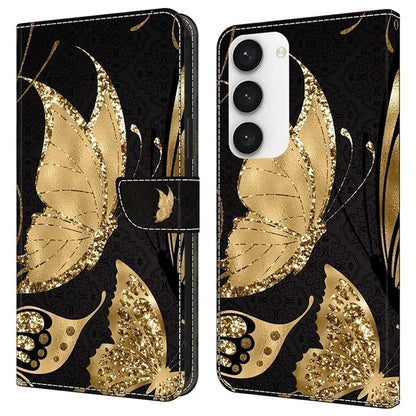 Shockproof Case for Samsung Galaxy S23 Case Pattern Printing Leather Flip Cover with Wallet