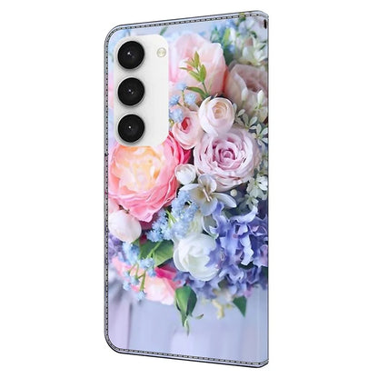 Shockproof Case for Samsung Galaxy S23 Case Pattern Printing Leather Flip Cover with Wallet