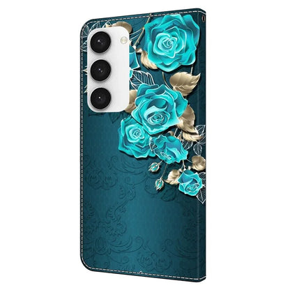 Shockproof Case for Samsung Galaxy S23 Case Pattern Printing Leather Flip Cover with Wallet