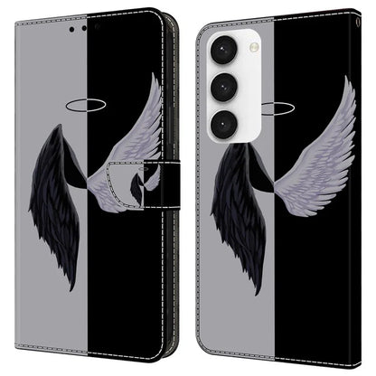 Shockproof Case for Samsung Galaxy S23 Case Pattern Printing Leather Flip Cover with Wallet
