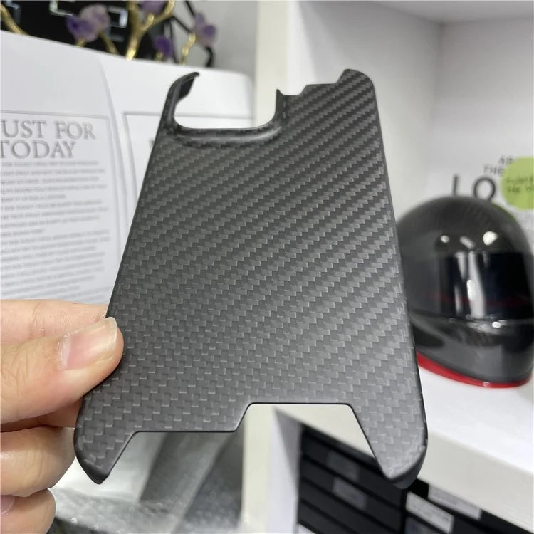 For iPhone 14 Pro Max Case 1500D Coarse Texture Aramid Fiber Irregular Phone Cover
