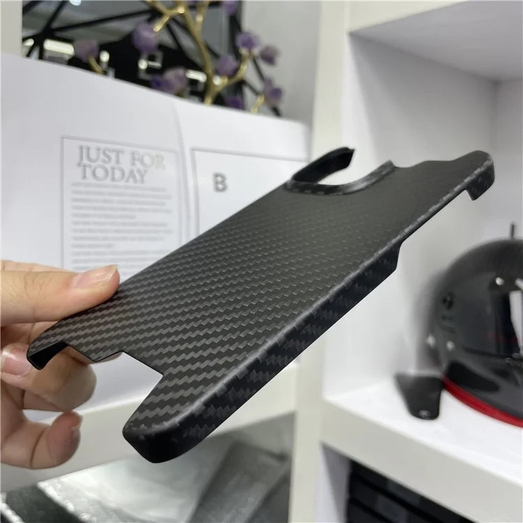 For iPhone 14 Pro Max Case 1500D Coarse Texture Aramid Fiber Irregular Phone Cover