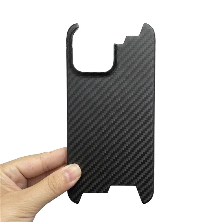 For iPhone 15 Pro Max Case 1500D Coarse Texture Aramid Fiber Phone Cover