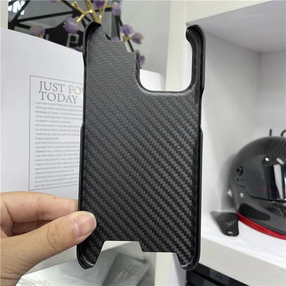 For iPhone 15 Pro Max Case 1500D Coarse Texture Aramid Fiber Phone Cover