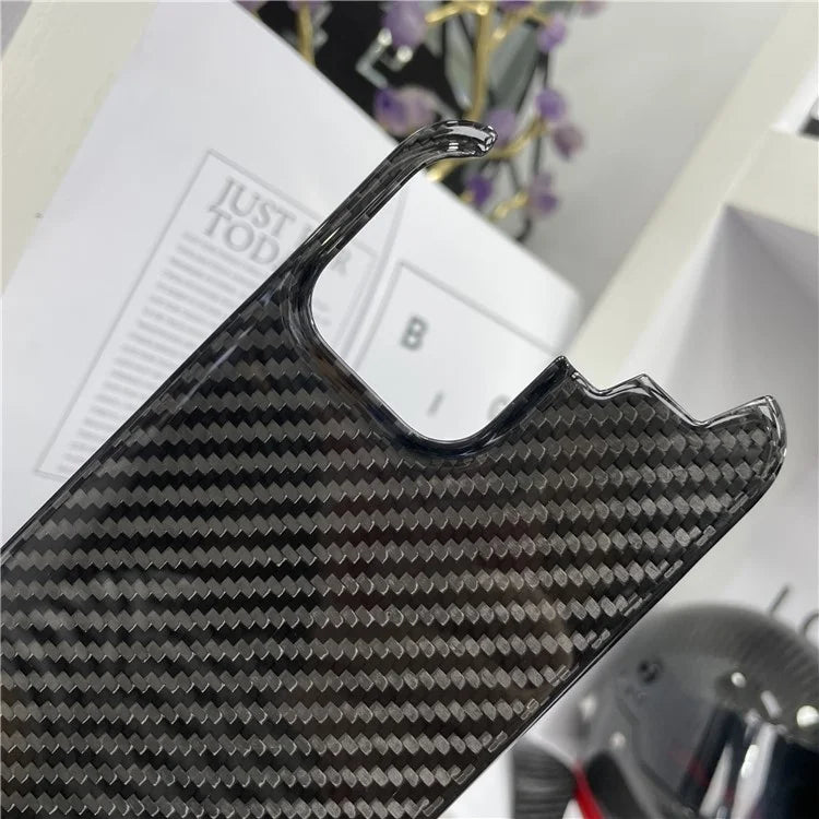 For iPhone 15 Pro Max Case 1500D Coarse Texture Aramid Fiber Phone Cover
