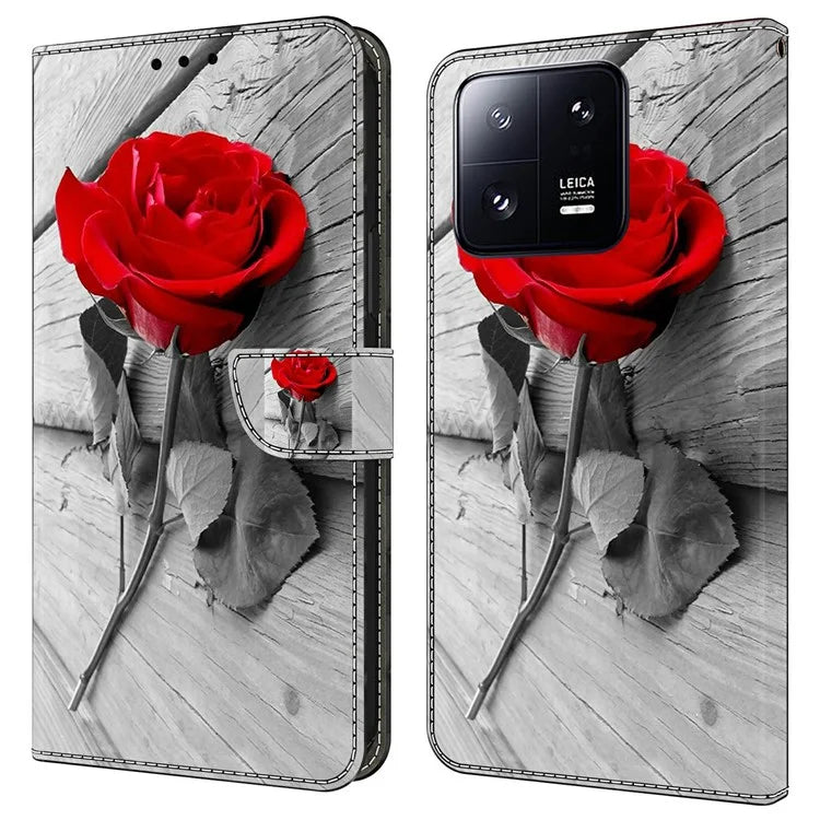 Wallet Case for Xiaomi 13 Pro 5G Case Pattern Printing Leather Flip Phone Cover