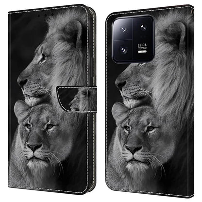 Wallet Case for Xiaomi 13 Pro 5G Case Pattern Printing Leather Flip Phone Cover