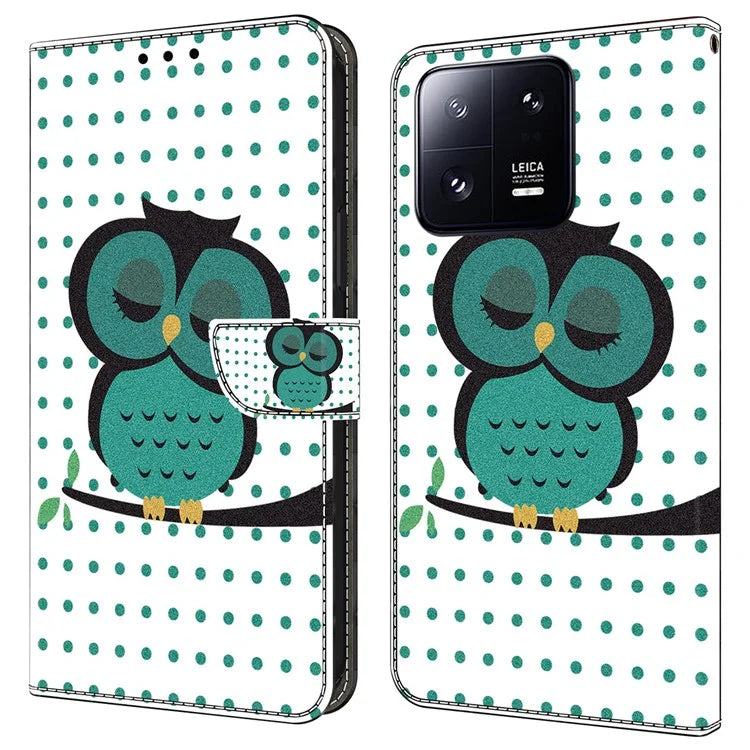 Wallet Case for Xiaomi 13 Pro 5G Case Pattern Printing Leather Flip Phone Cover