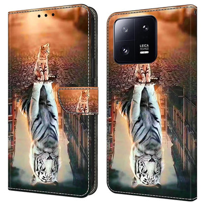 Wallet Case for Xiaomi 13 Pro 5G Case Pattern Printing Leather Flip Phone Cover