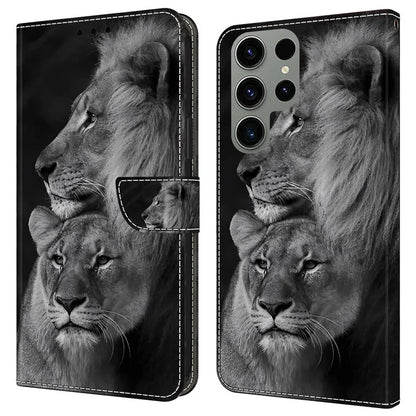 For Samsung Galaxy S23 Ultra Case Protective Wallet Phone Case with Stand