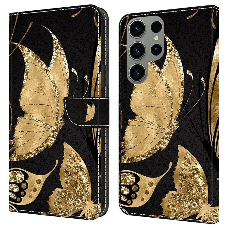For Samsung Galaxy S23 Ultra Case Protective Wallet Phone Case with Stand