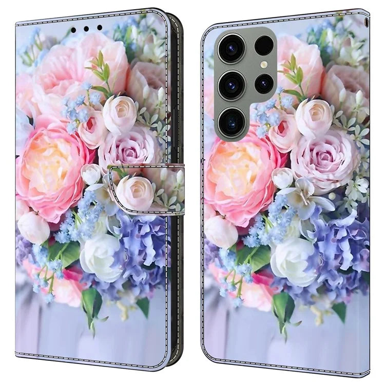 For Samsung Galaxy S23 Ultra Case Protective Wallet Phone Case with Stand