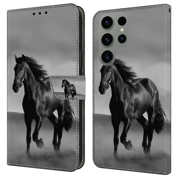 For Samsung Galaxy S23 Ultra Case Protective Wallet Phone Case with Stand