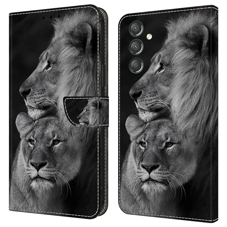 For Samsung Galaxy A24 4G (162.1 x 77.6 x 8.3mm) Case Shockproof Wallet Phone Cover