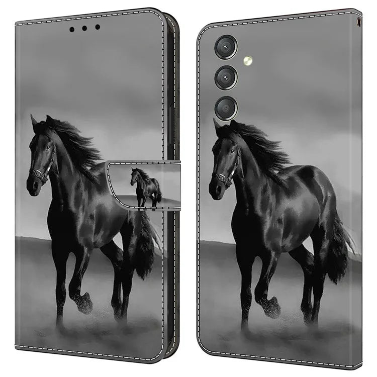 For Samsung Galaxy A24 4G (162.1 x 77.6 x 8.3mm) Case Shockproof Wallet Phone Cover