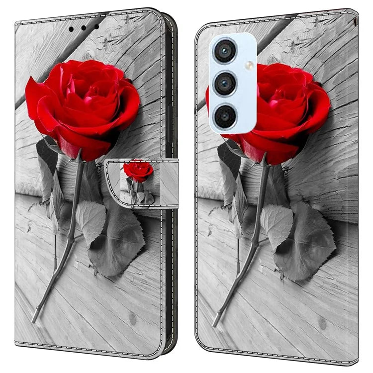 Shockproof Case for Samsung Galaxy A54 5G Case Pattern Printing Leather Wallet Phone Cover