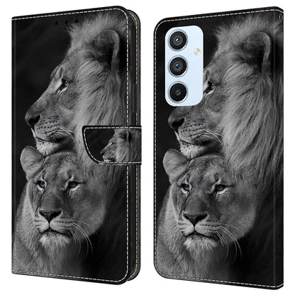 Shockproof Case for Samsung Galaxy A54 5G Case Pattern Printing Leather Wallet Phone Cover