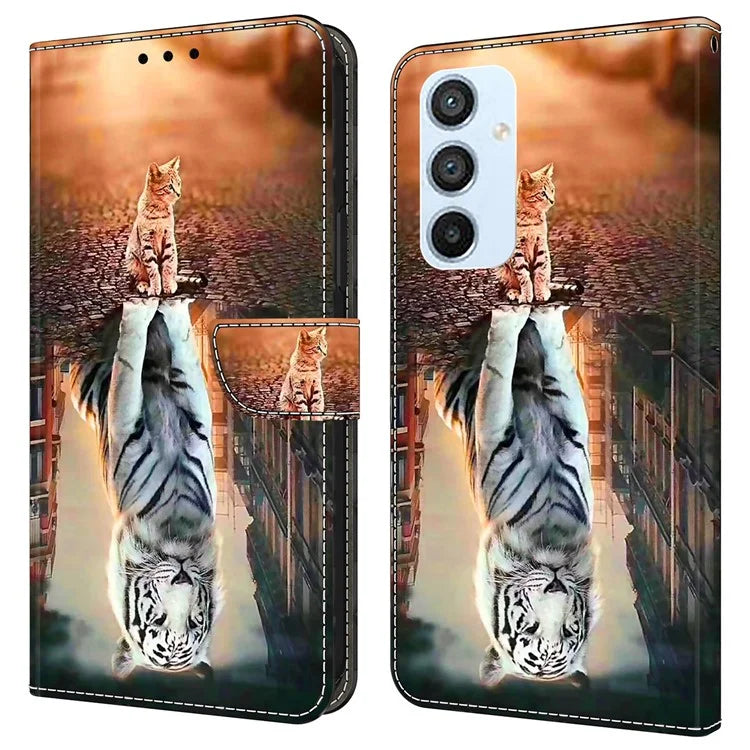 Shockproof Case for Samsung Galaxy A54 5G Case Pattern Printing Leather Wallet Phone Cover