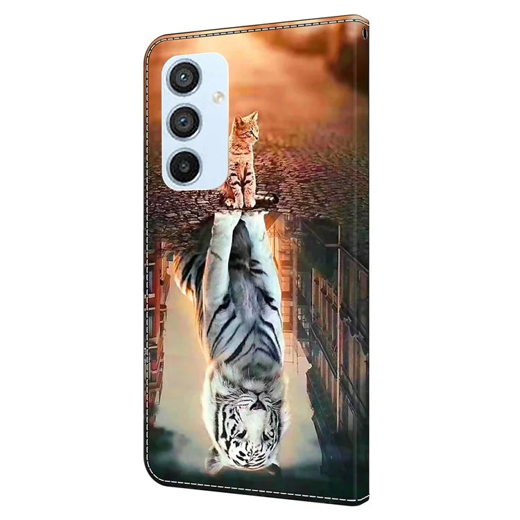 Shockproof Case for Samsung Galaxy A54 5G Case Pattern Printing Leather Wallet Phone Cover
