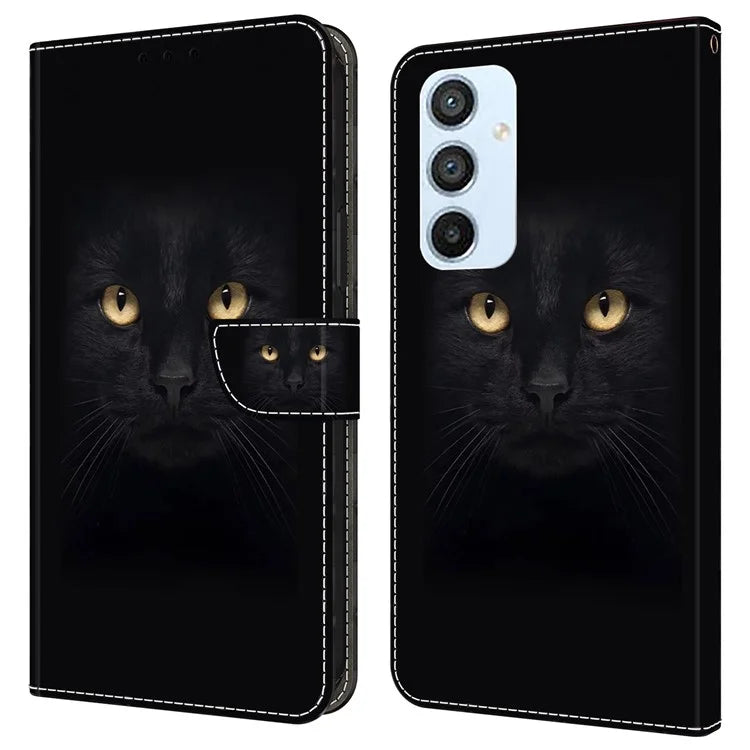 Shockproof Case for Samsung Galaxy A54 5G Case Pattern Printing Leather Wallet Phone Cover