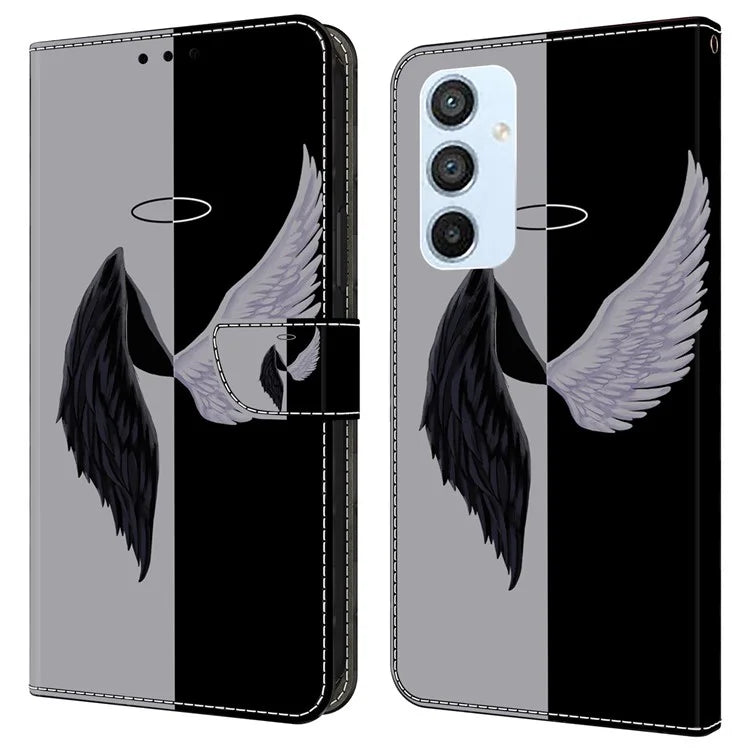Shockproof Case for Samsung Galaxy A54 5G Case Pattern Printing Leather Wallet Phone Cover