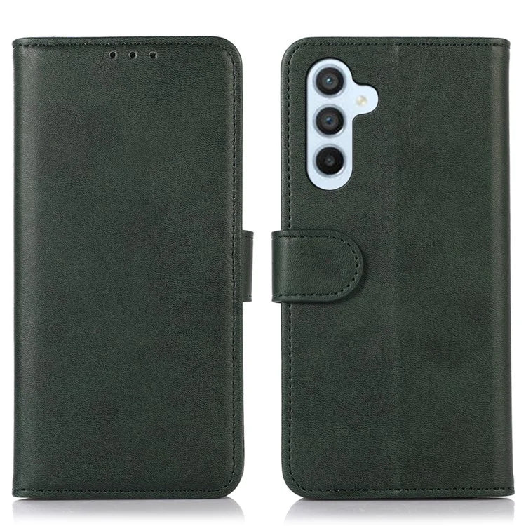 For Samsung Galaxy A15 4G Case Cowhide Texture Leather Cell Phone Stand Cover