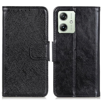 For Motorola Moto G54 5G Case Nappa Texture Split Leather Drop-proof Phone Cover