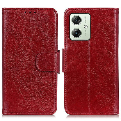 For Motorola Moto G54 5G Case Nappa Texture Split Leather Drop-proof Phone Cover