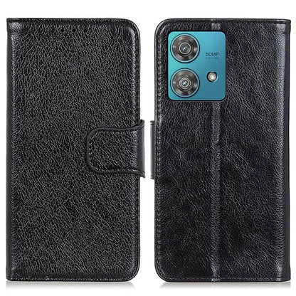 For Motorola Edge 40 Neo 5G Case Split Leather Stand Wallet Smartphone Cover