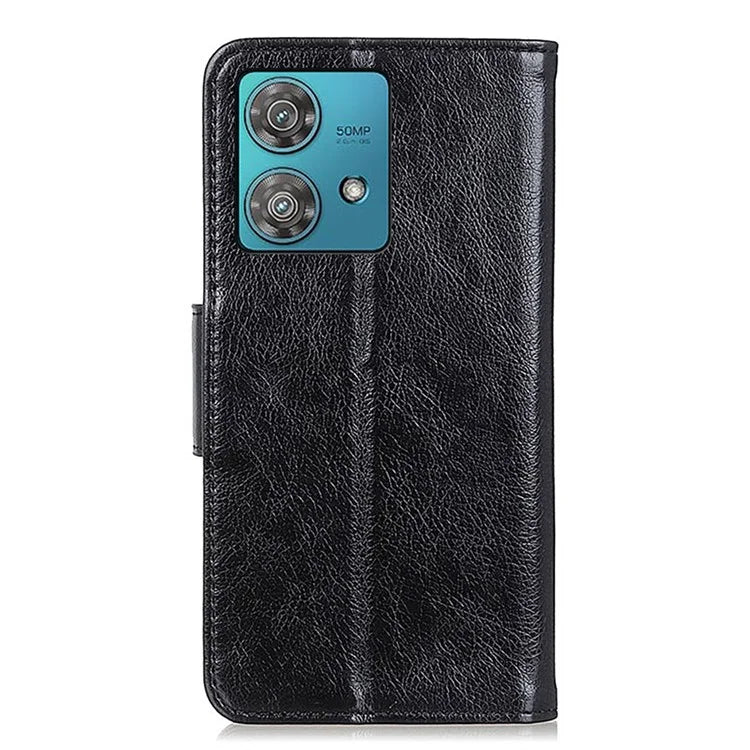 For Motorola Edge 40 Neo 5G Case Split Leather Stand Wallet Smartphone Cover