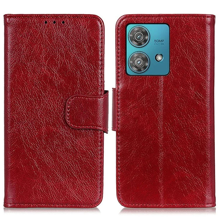 For Motorola Edge 40 Neo 5G Case Split Leather Stand Wallet Smartphone Cover