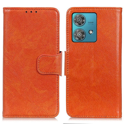 For Motorola Edge 40 Neo 5G Case Split Leather Stand Wallet Smartphone Cover
