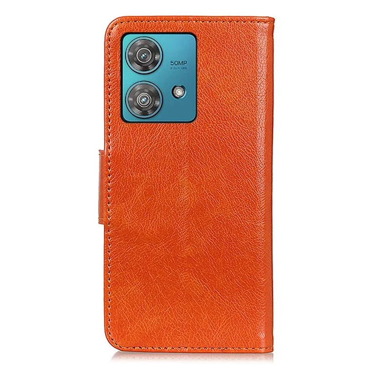 For Motorola Edge 40 Neo 5G Case Split Leather Stand Wallet Smartphone Cover