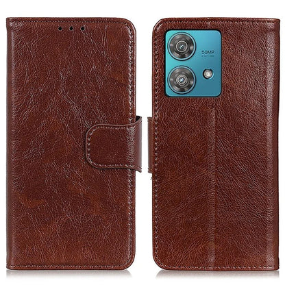 For Motorola Edge 40 Neo 5G Case Split Leather Stand Wallet Smartphone Cover