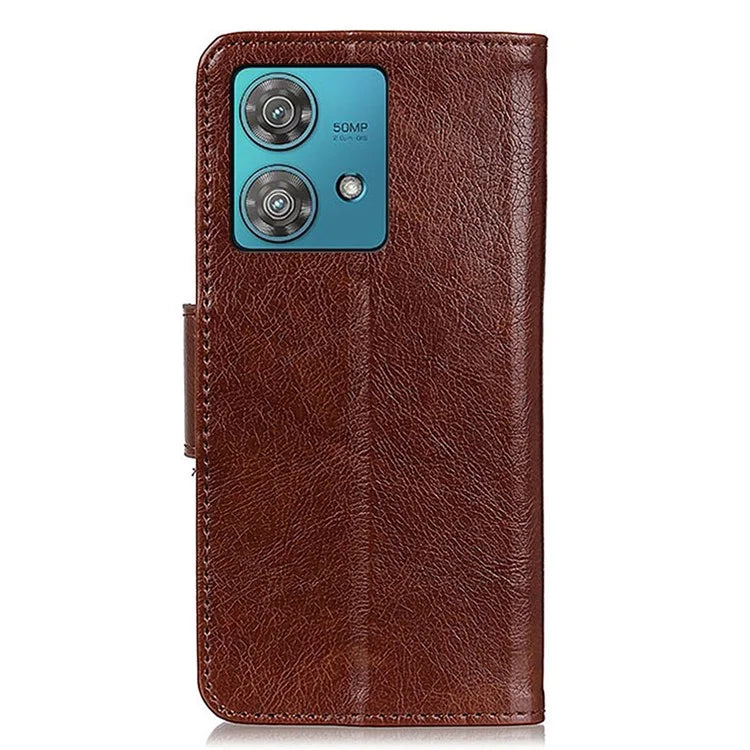 For Motorola Edge 40 Neo 5G Case Split Leather Stand Wallet Smartphone Cover